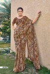 Tapovan By Vallabhi Georgette Printed Daily Wear Sarees Wholesale Shop In Surat